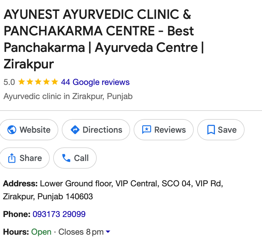 Ayunest Google Maps Listing Details
